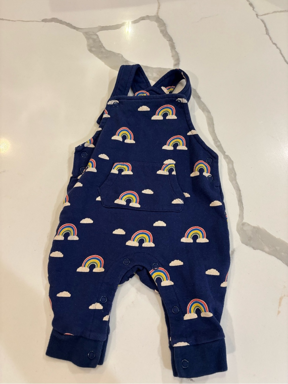 Baby Boden navy rainbow outfit